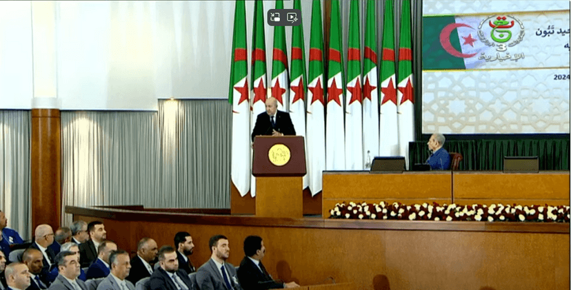 Speech of the President of the Republic, Mr. Abdelmadjid Tebboune, addressed to the nation before the two chambers of Parliament at the Palace of Nations