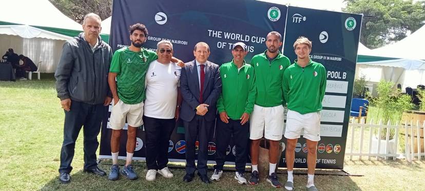 The Algerian Embassy accompanies the National Tennis Team throughout its victorious participation in the Davis World Cup