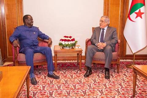 KENYAN AUC CHAIRPERSON CANDIDATE RAILA ODINGA MEETS ALGERIA’S PRIME MINISTER AS HE TAKES AUC CAMPAIGN TO THE NORTH