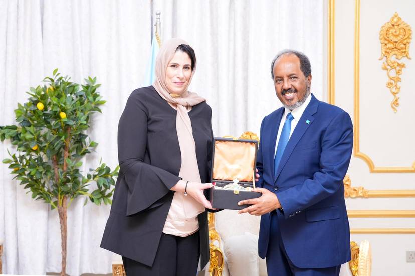 PRESIDENT HASSAN SHEIKH MOHAMUD OF SOMALIA RECEIVES ALGERIAN AMBASSADOR TO ETHIOPIA – H.E. SELMA MALIKA HADDADI