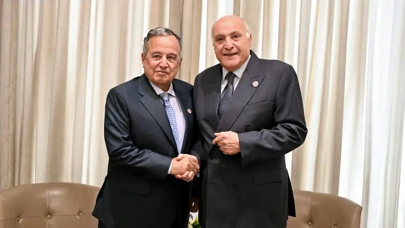 السيد عطاف يجري بالأردن مباحثات مع الأمين العام لجامعة الدول العربية