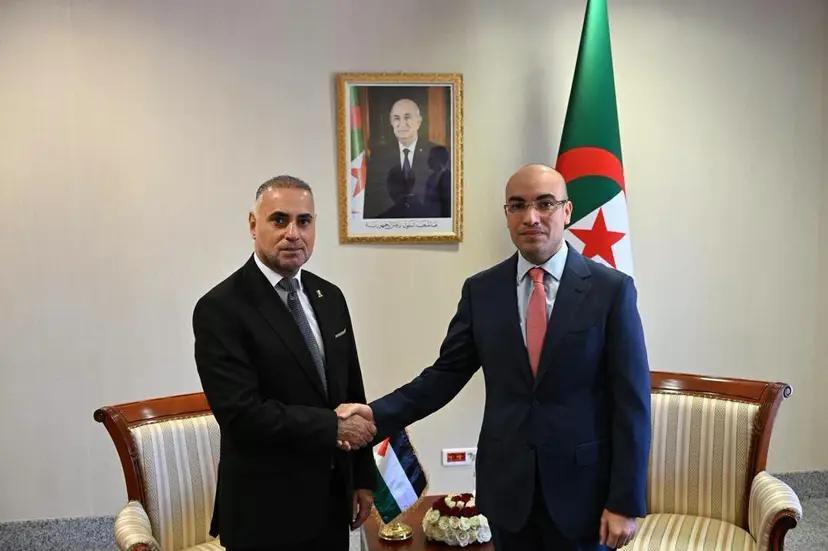 السيد شايب يستقبل سفير دولة فلسطين لدى الجزائر